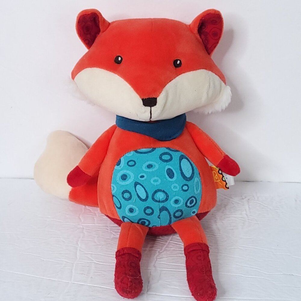 Chatty Red Fox B You Talking Plush Stuffed Animal Toy 12" Works Records Voice